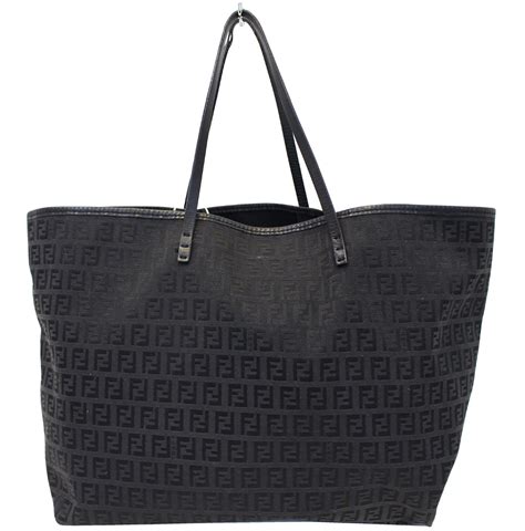 vintage fendi canvas bag with woven strap|fendi black canvas pouch.